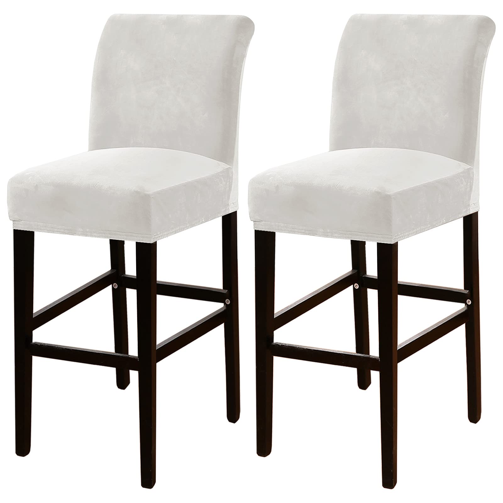 Housses de chaise de bar en velours amovibles lot de 4