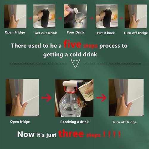 Miniatura 5 de Dispensador automático de bebidas de grifo eléctrico paquete de 2 dispensadores de bebidas de jugo de leche para refrigerador galón juego de