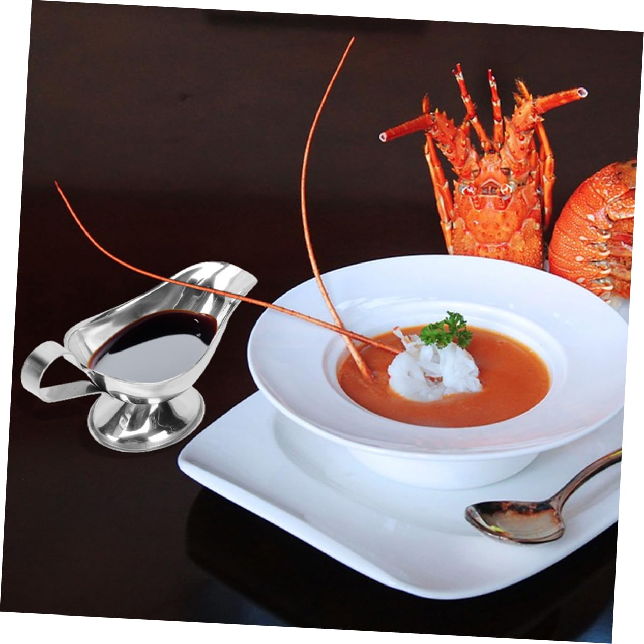 Mikinona 10 Pcs Steak Sauce Boat Au Jus Cups Juice Jug Latte Art Funny Gravy Boat Milk Jug for Bagged Milk Syrup Milk Pitcher Saucer Milk Dispenser Sauce Warmer Jugs Silver Stainless Steel