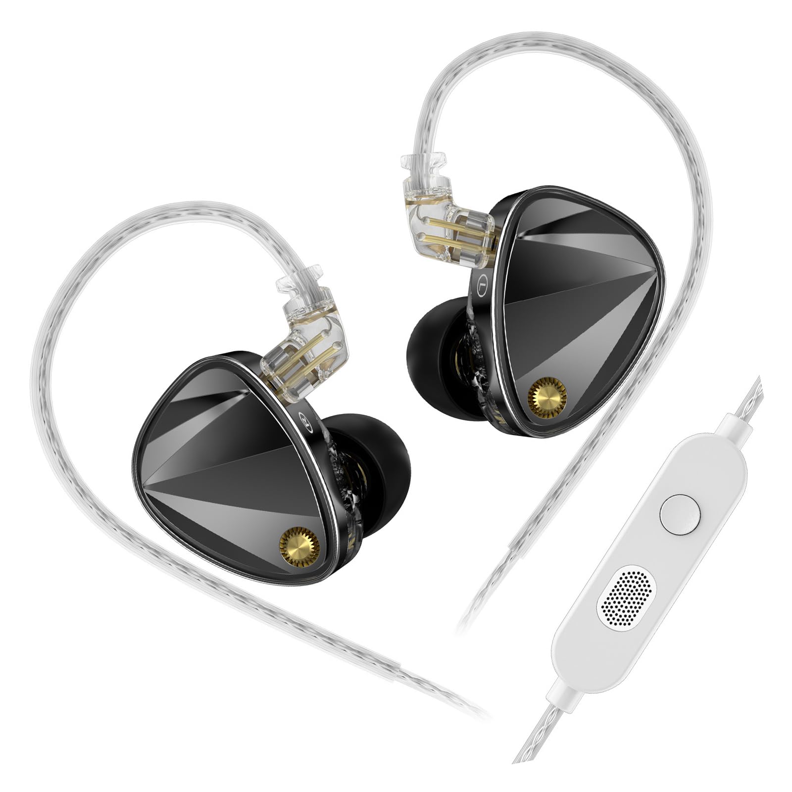 Auricolari Ergonomici Professionali da Studio Precisione del Suono del Driver Dinamico per Auricolari per Monitor da Studio A Bassa Frequenza Migliorati con Bassa Frequenza Migliorata