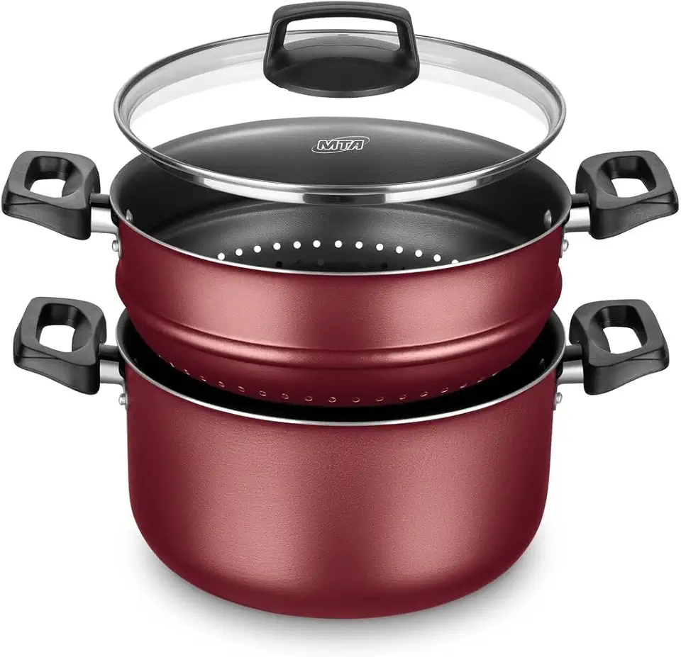 Cozivapor Panela de Cozimento A Vapor Antiaderente Cereja, MTA