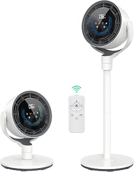 Circulator, Silent, 4D Oscillation, DC Motor, Energy Saving, Power Saving, 12 Levels of Air Flow, 12 H Timer, 3 Levels of Height Adjustment, Child Lock Included, Remote Control, Powerful Fan, Easy Assembly, Heat Protection, PSE Certified