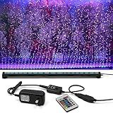 SZMiNiLED 35" Aquarium Light with Air Bubble Hole, 5050 RGB LED Fish Tank Light with 16 Colors and 4