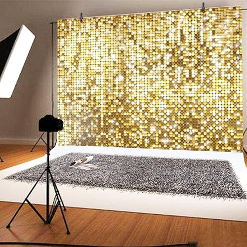 Fondo Brillante Dorado 8x6 FT para Fotografía y Eventos miniatura 4