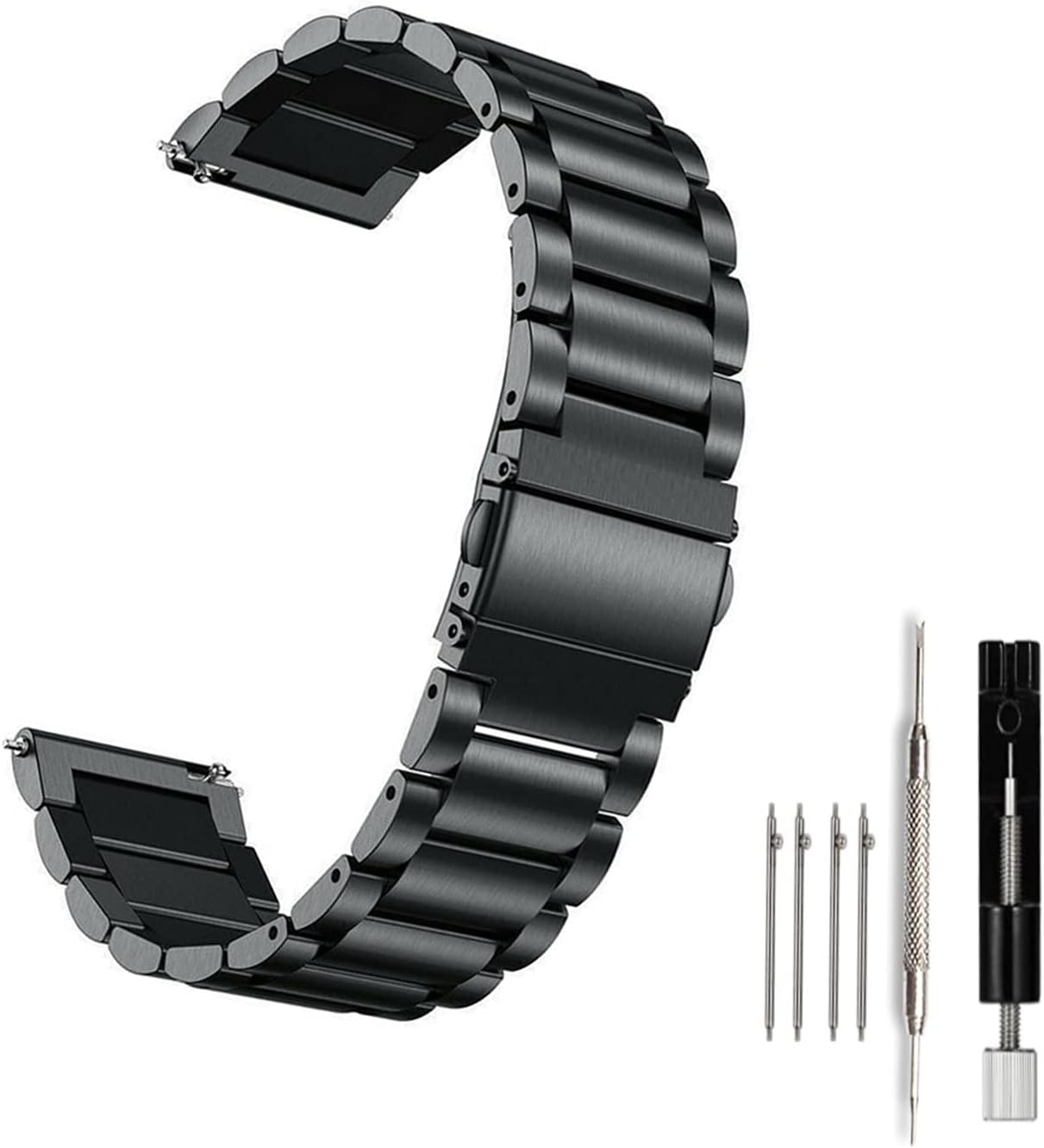 Moran Stainless Steel Watch Band Quick Release Replacement Metal Strap 20mm 22mm for Men Women