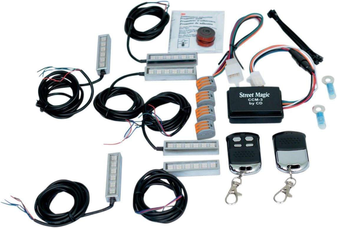 Custom Dynamics TMWZ06BM6 Magical Wizard Standard Light Kit with Bluetooth Color Command 5 Remote Control