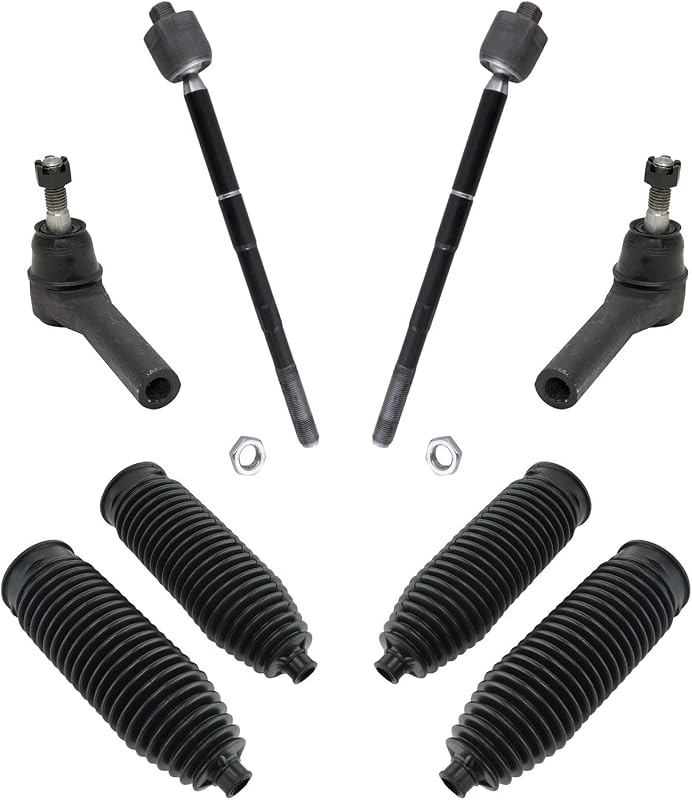 Kit de direção TRQ PSA28691 com coifas, barras axiais e terminais dianteiros – 6 peças