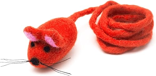 Miniatura 19 de Glaciart One Juguete de fieltro para gatos – Enriquecimiento suave y mullido 100% lana natural – Juego de juguetes interactivos para gatos – Seguro