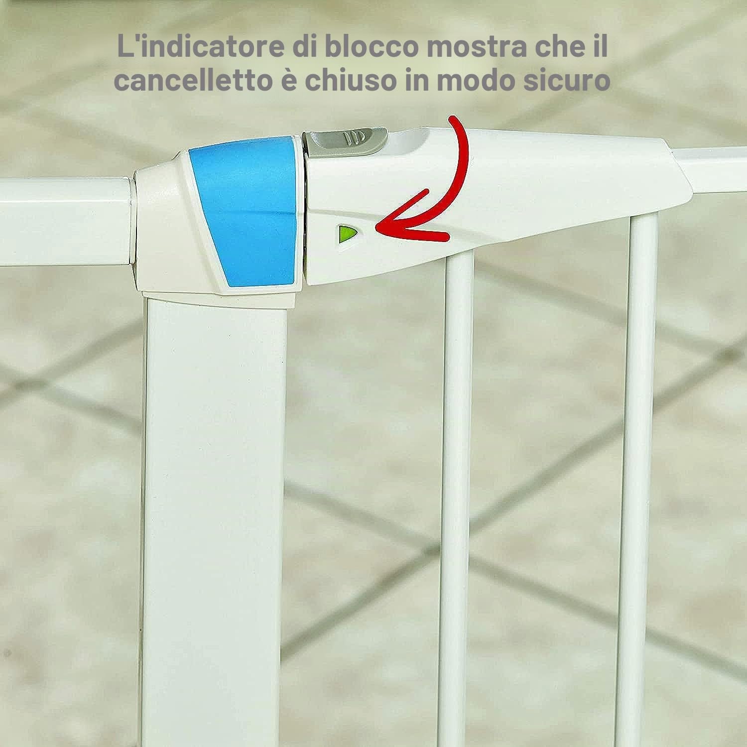 MidWest Homes for Pets Cancello per animali domestici in acciaio con striscia fosforescente; cancello per animali domestici in acciaio alto 99,06 cm da 73,66 cm a 96,52 cm di larghezza, bianco morbido