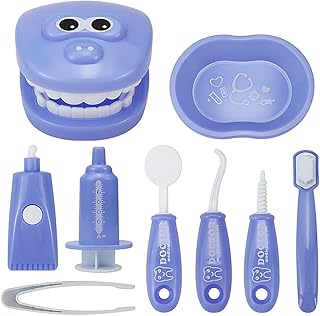 GXGM 9-Piece Dentist Toy Set Boys & Girls, Role Play Children from 3, Children's Toy from 3 Years, Dentist Set Toy from 3 Years