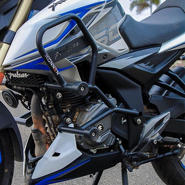 Image of Premium Crash Guard with Frame SlidersCompatible with Bajaj Pulsar N160 | N250 | F250 (Heavy Duty) (Crash Guard ADV)