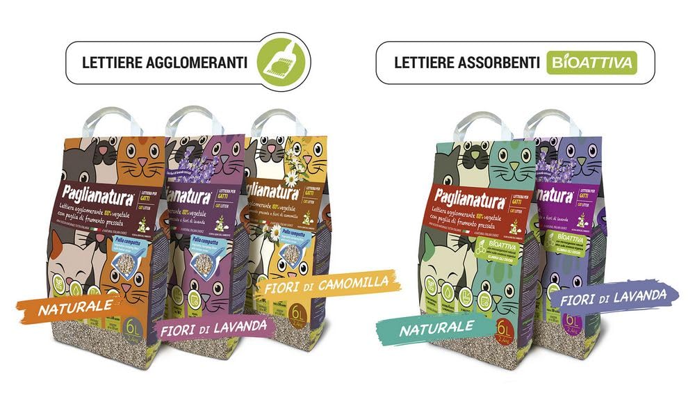 Paglianatura 6-częściowy zestaw naturalny żwirek dla kotów 2,4 KG/6 LT — wysoka chłonność, przyjazny dla środowiska, bezwonny, łatwy do czyszczenia