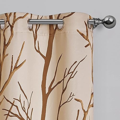 Miniatura 2 de VCNY Home - Cortinas, paneles de ventana opacas con ojales en la parte superior, decoración elegante del hogar (Kingdom Taupe, 40 x 63 pulgadas)