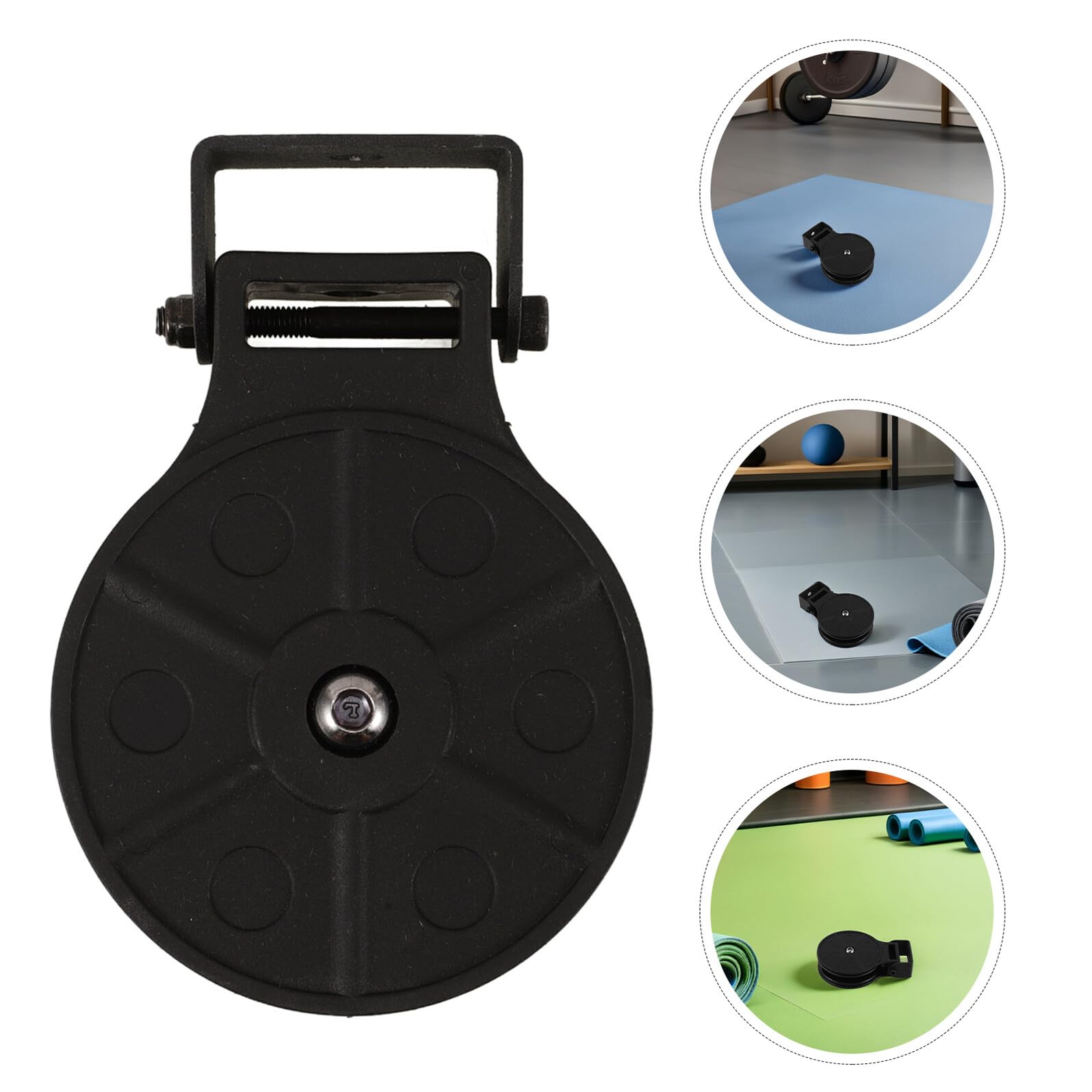 Carrucola per Cavi Fitness 2 Pezzi Nera Abs Ferro per Palestra | Uso Riabilitazione e Programmi Allenamento, Ruota Heavy-duty, Ricambio per Attrezzature