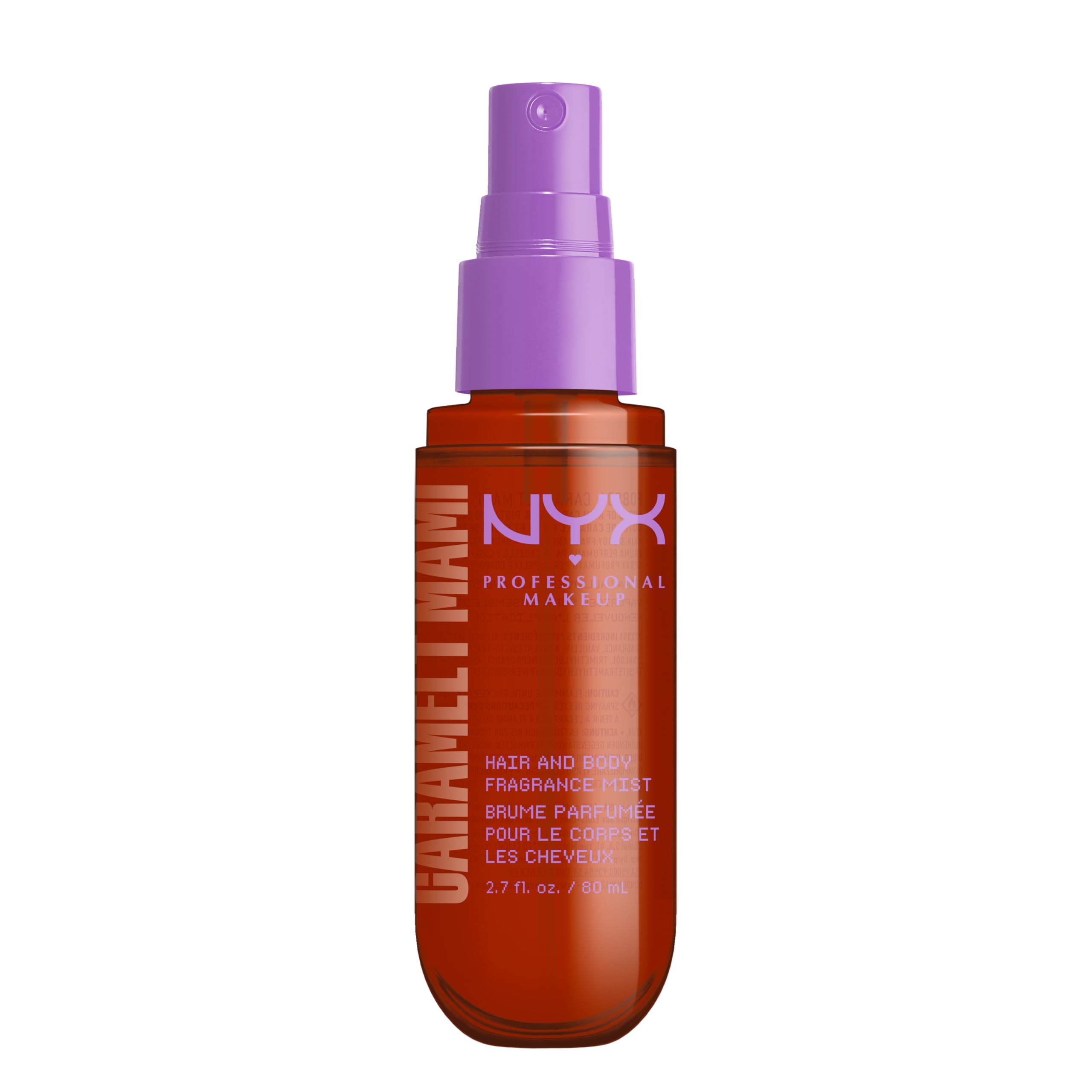 NYX Body Mist, Caramelt Mami Hair & Body Fragrance Spray, Sweet Vanilla & Whipped Cream Scent, Long-Lasting Gourmand Perfume Mist, Vegan & Cruelty-Free — view 7