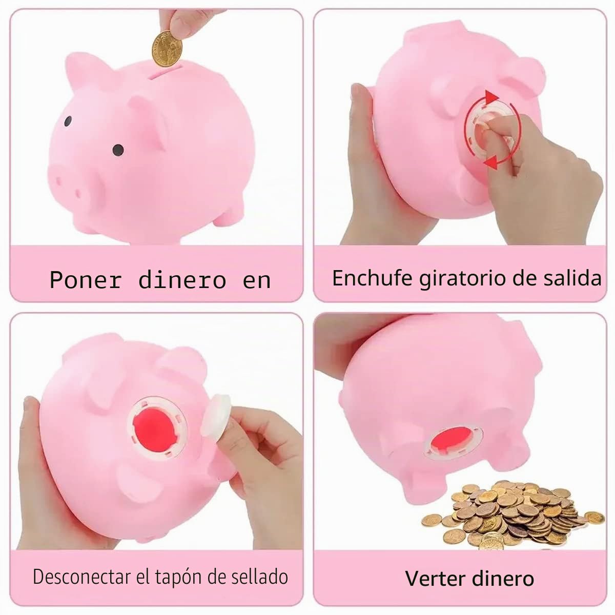 Dutty Alcancía, Bonita Hucha para Monedas, decoración de Recuerdo, Divertido Regalo de la Lata de Dinero (with Campana)
