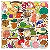 Paquete de 50 calcomanías de caracol, coloridas calcomanías impermeables de animales, calcomanías estéticas de vinilo para botella de agua, laptop, teléfono, patineta, calcomanías para adolescentes y