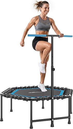 Trampoline de Fitness 114 cm avec Cordes Élastiques SPORTNOW