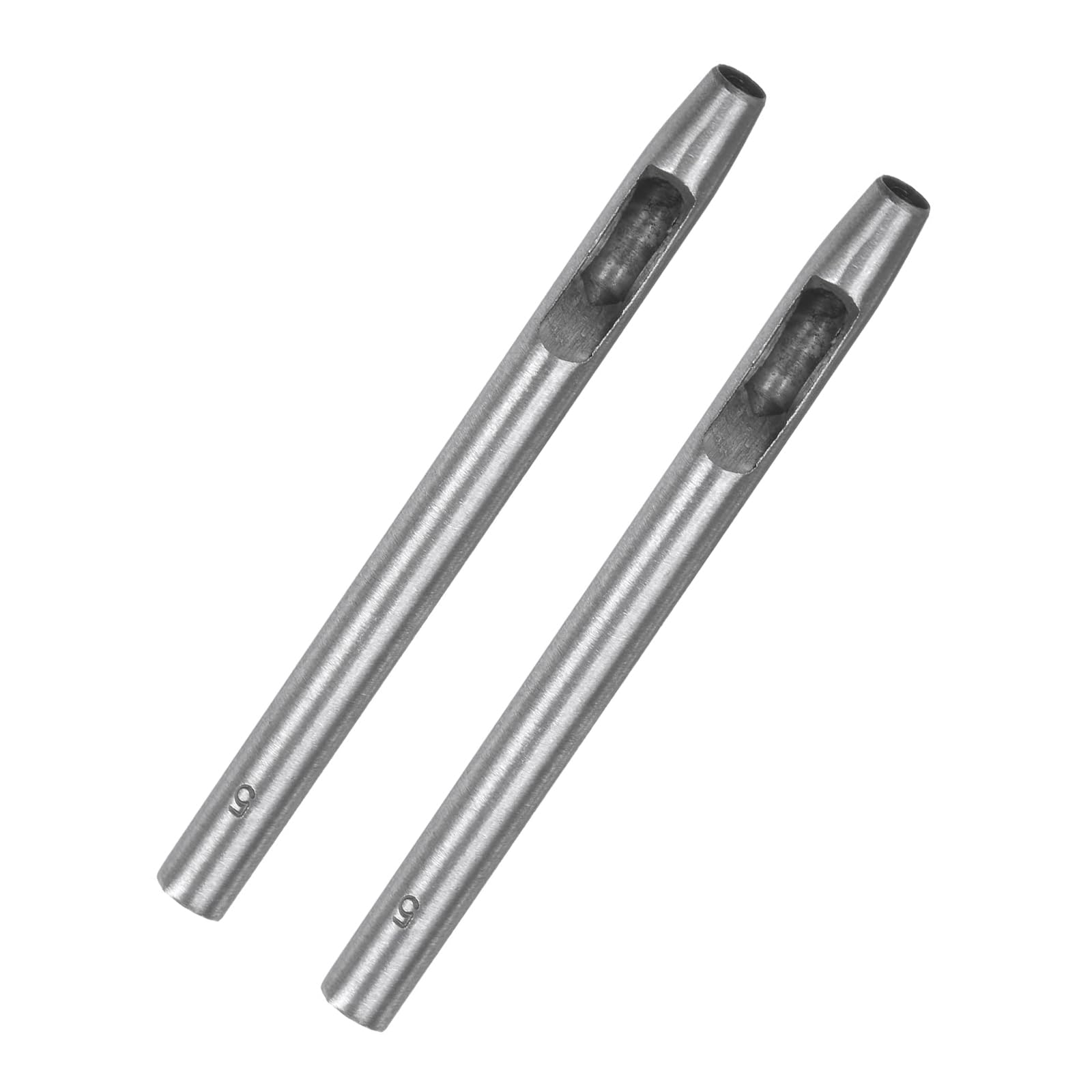 TA-VIGOR 5mm Leather Hollow Hole Punch, Alloy Steel Manual Single Hole Round Punch Tool for Belts, Watch Straps, Leather, Fabric, Rubber, Paper, Plastic, DIY Puncher
