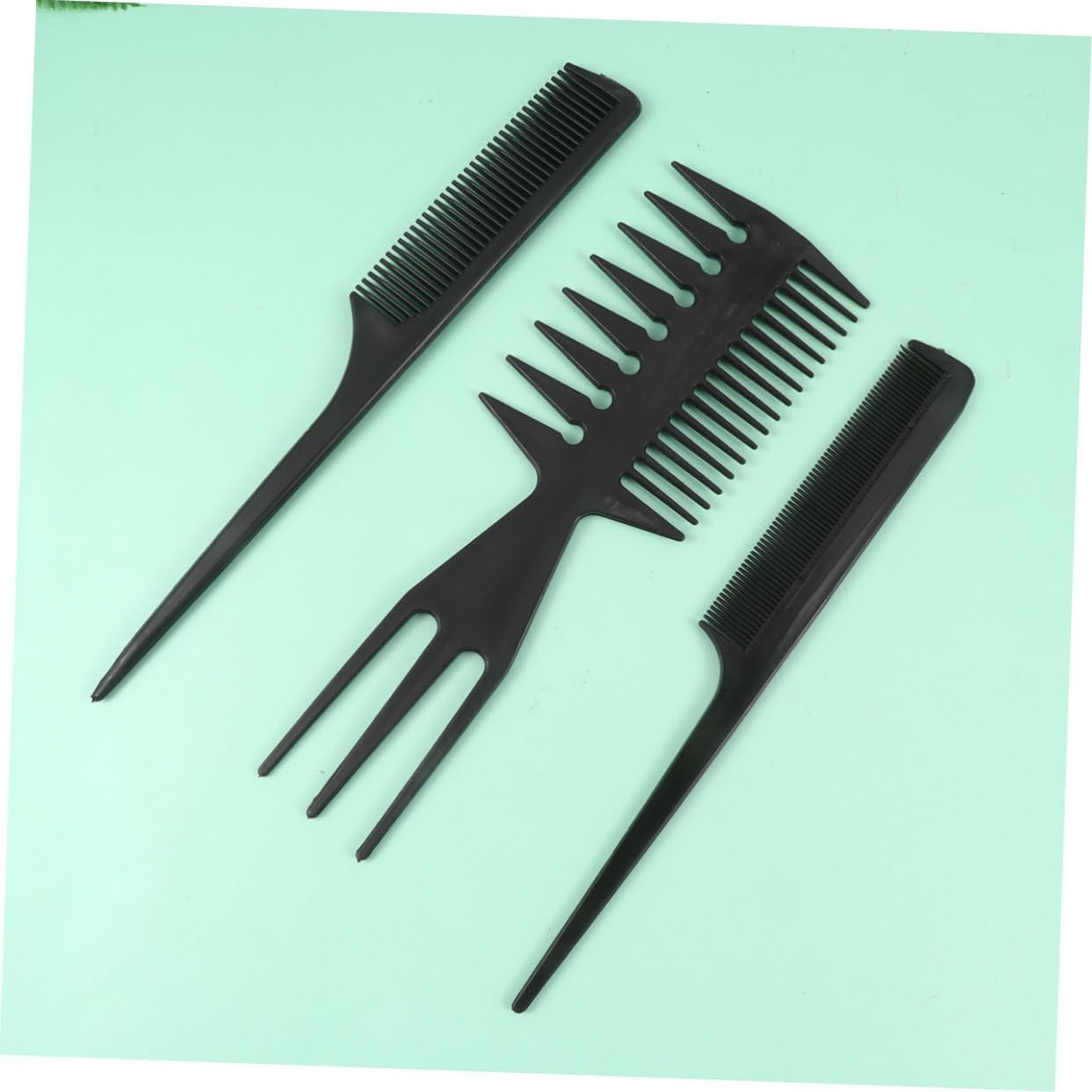 Men's Hair Cutting Tool Set Professional Barber Kit with Scissors Combs and Apron for Hairdressing and Beard Styling Durable and Portable Hair Styling Tools Black