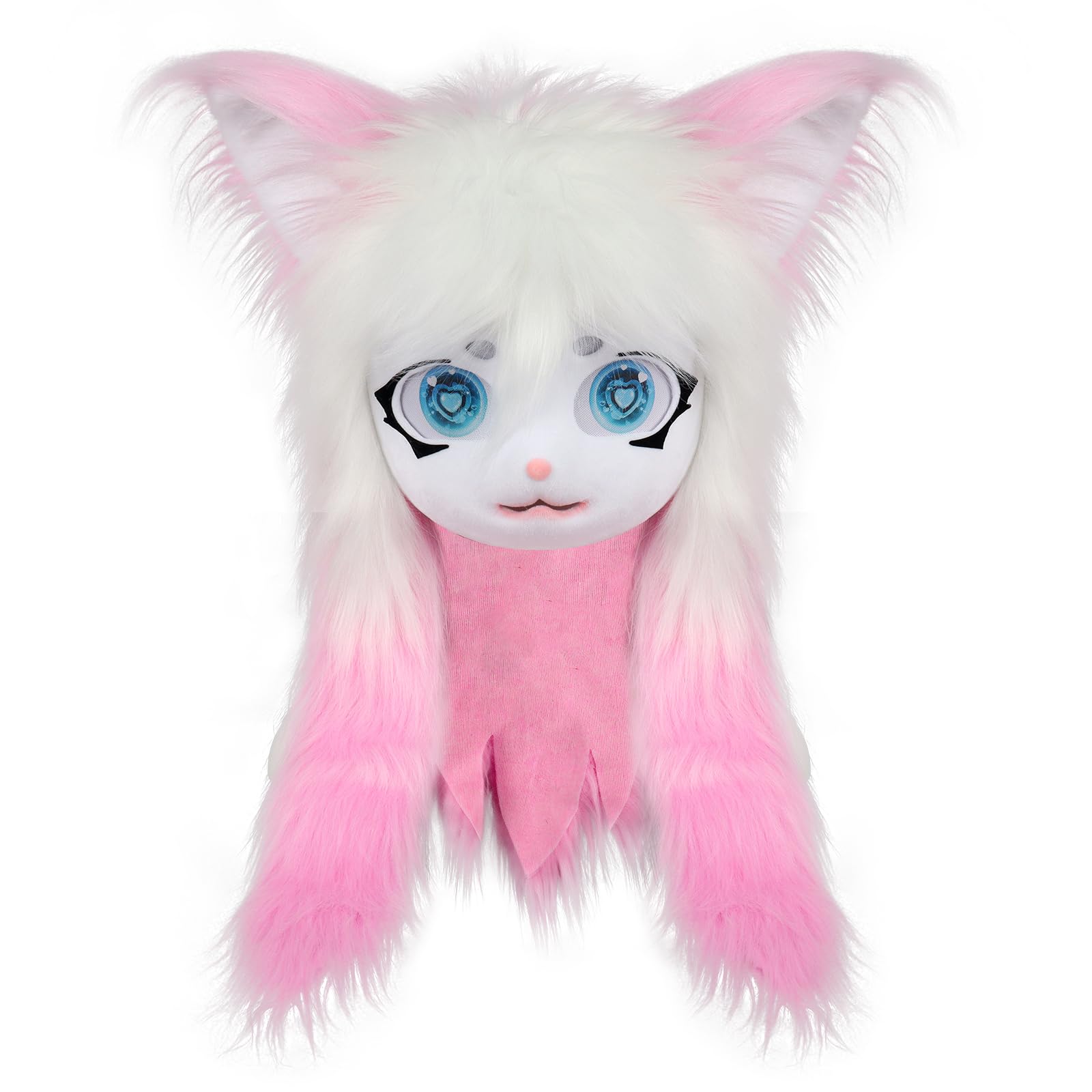 SMILETERNIT Animal Head Cat Fursuit Cut Mask Halloween Masquerade Costume Props