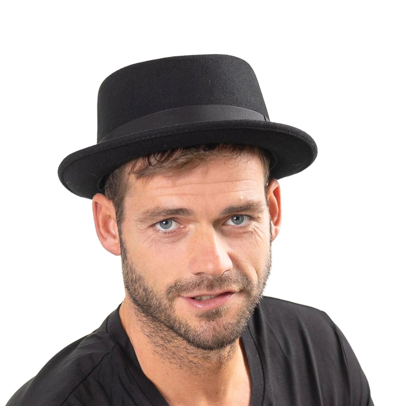 Lierys Chapeau Crushable Pork Pie Femme/Homme - Made in Italy en Feutre de Laine avec Ruban Gros Grain Automne-Hiver Hiver