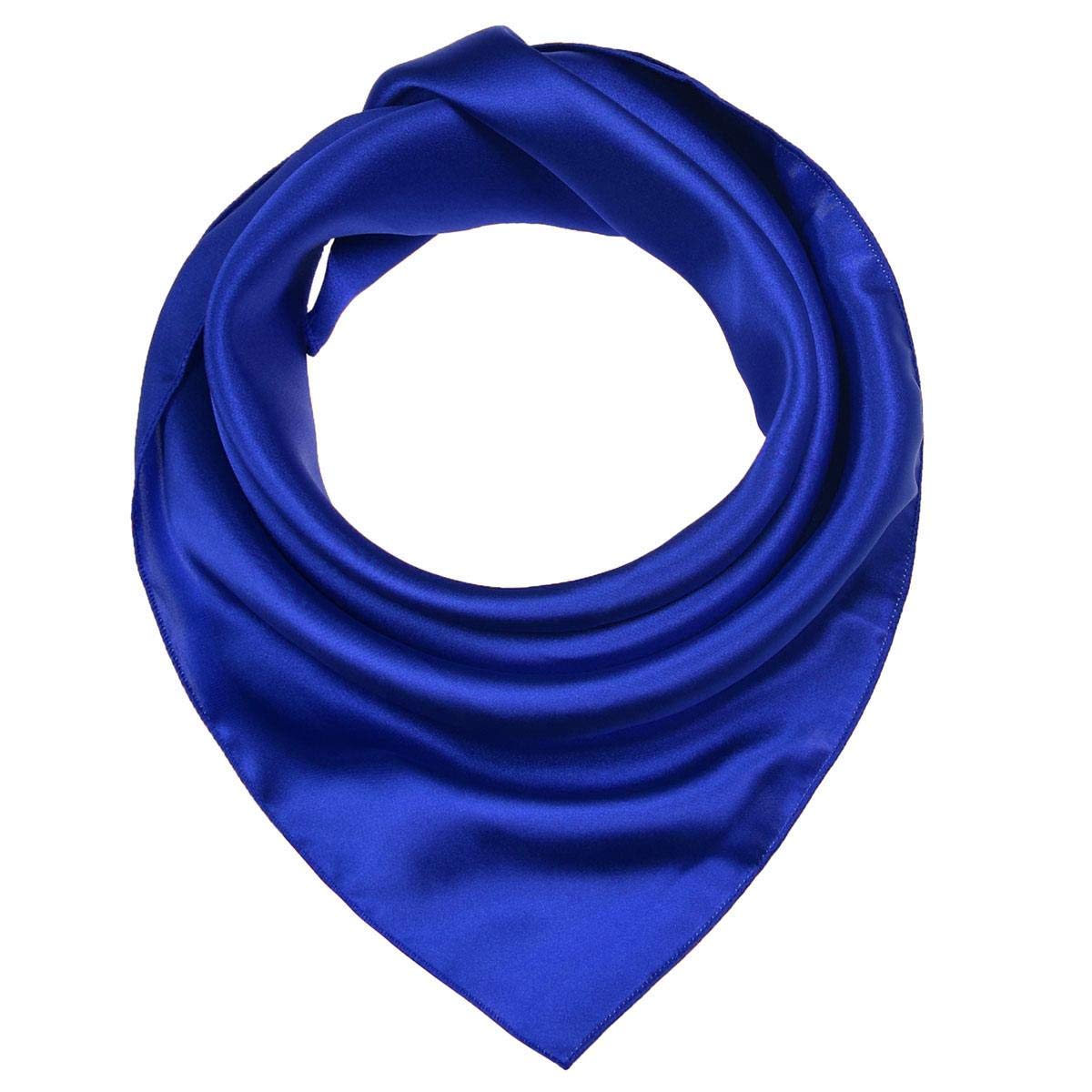 Basic Sense Small Plain Satin Square Scarf For Wedding Party