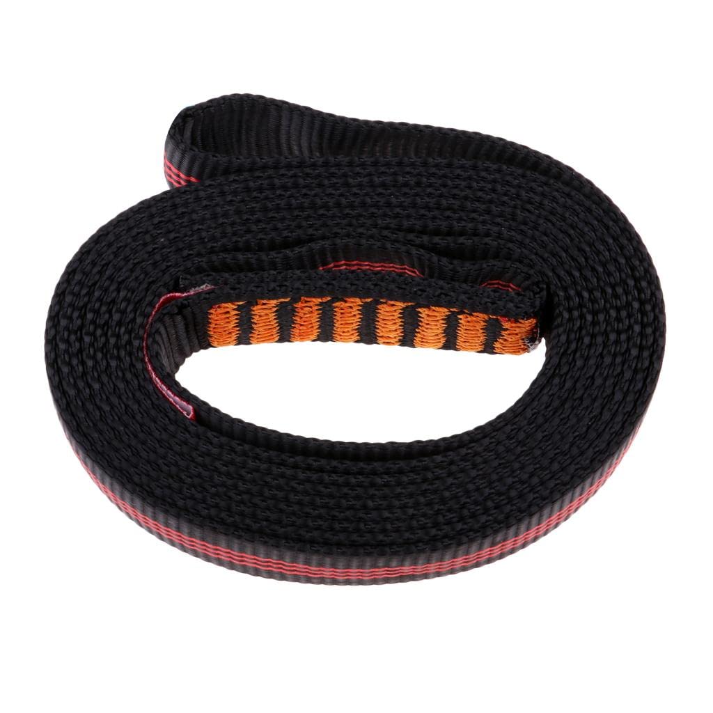 Fettuccia da Arrampicata Outdoor con Parole Chiave per Alpinismo Corda Cintura Arborista Realizzata in Poliestere Resistente Adatta per Escurs