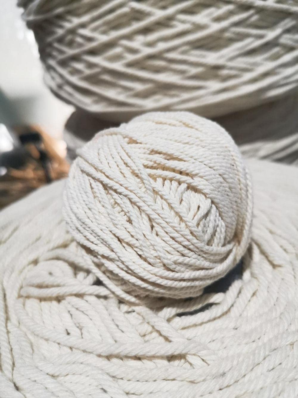 2021 Tapisserie Nordique Fil de Coton Bricolage Corde tissée à la Main Corde de Fil de bohème 500g-4MM 500g