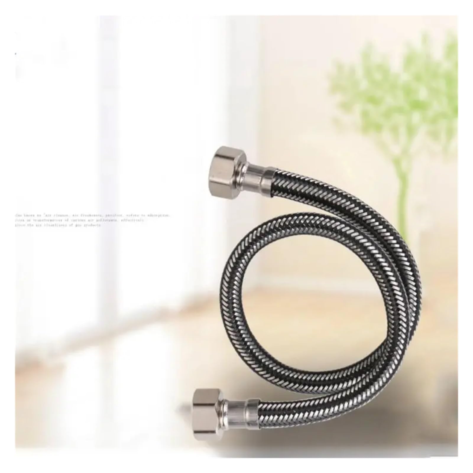 Manguera de ducha flexible de metal de 50 cm, manguera de baño de repuesto a prueba de fugas para inodoro y ducha, extensible y fácil de instalar