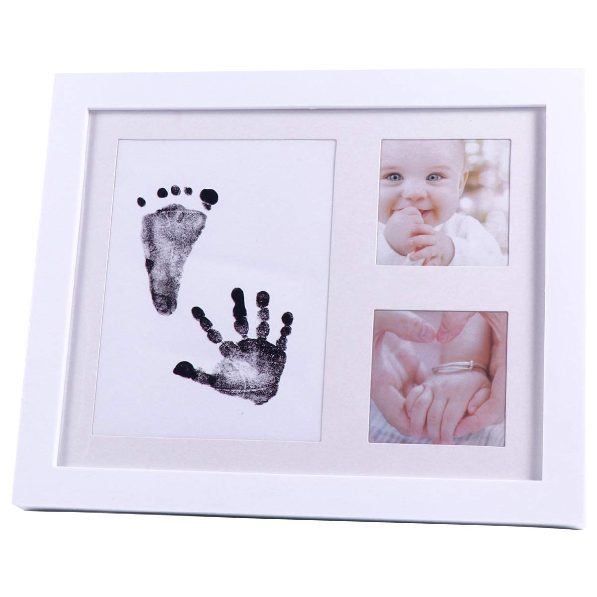 Kit de Recuerdo de Huellas de bebé, Huellas de bebé, Marco de Fotos de Huellas, Marcos de Fotos de Memoria para guardería, Registro de bebés, niños y niñas Little Surprise