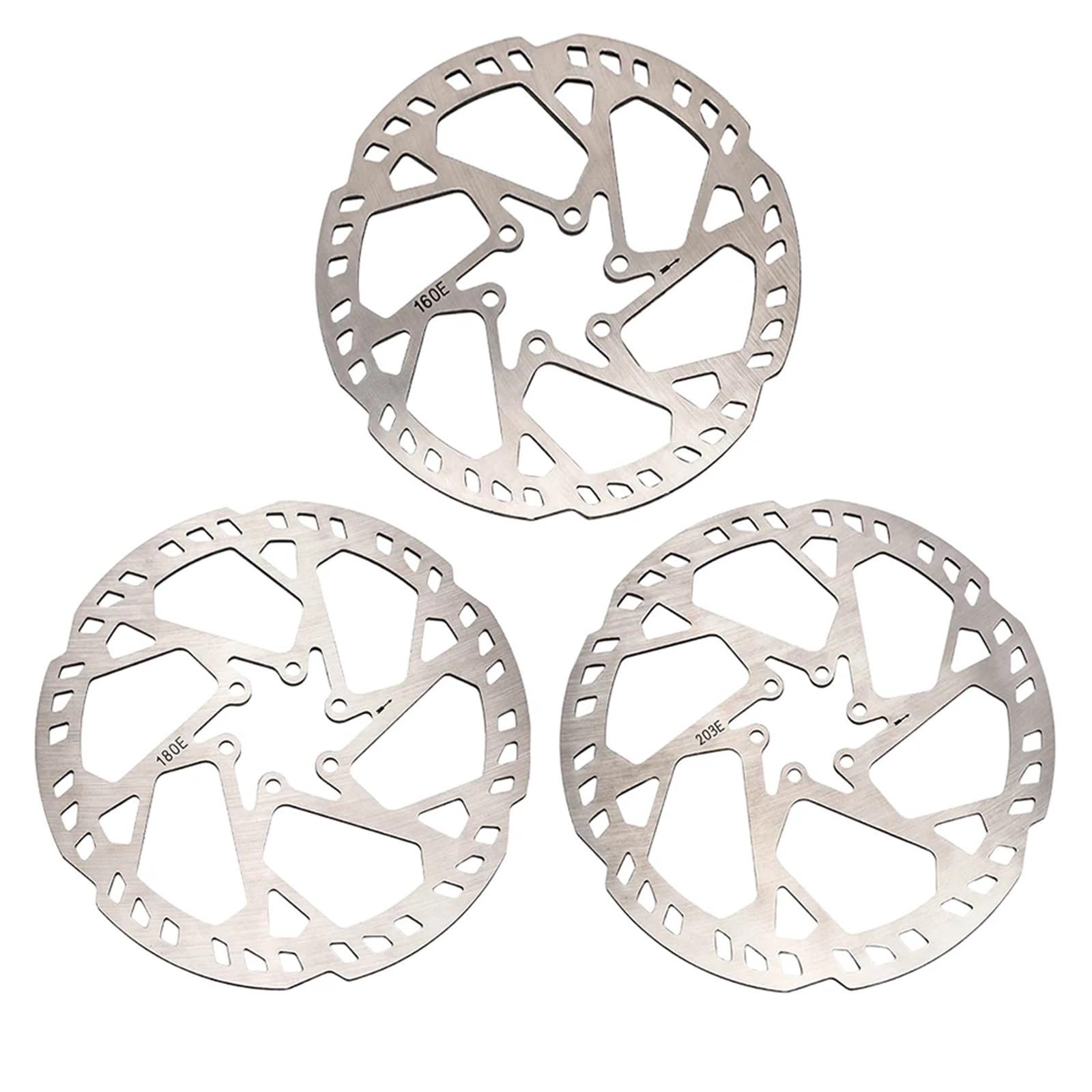 Lot de 5 rotor de frein à disque de vélo 160/180/203 mm d'épaisseur 2,3 mm pour scooter électrique pour la plupart des vélos (180 mm)