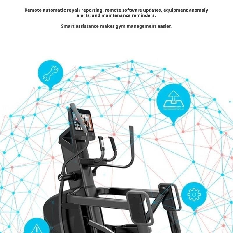 Image of Touchscreen Elliptical Exercise Machine,New Leg Suitable for Home Fitness, Gym, Business and Leisure Office Use