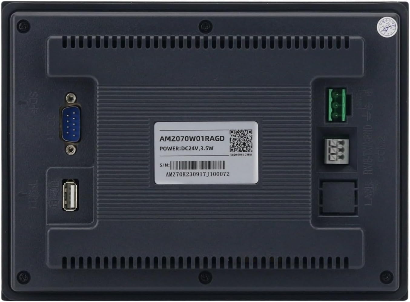 1PCS 7 Inch 800x480 Resistive Touch Screen Industrial HMI Display with Dual Serial Port (COM2 RS485)(COM2 RS232)