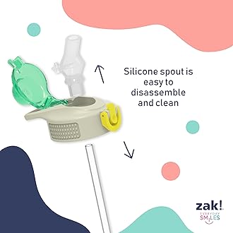 Zak Designs Disney SuperKitties Sage Kids Water Bottle For School or Travel, 16oz Durable Plastic Water Bottle With Straw, Handle, and Leak-Proof, Pop-Up Spout Cover (Ginny, Sparks, Buddy, Bitsy)