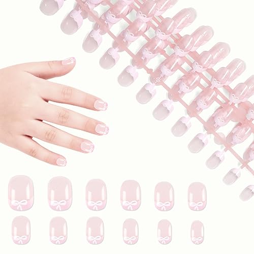 SIUSIO 120pcs 5 Pack Children Acrylic Fake Nails Press on