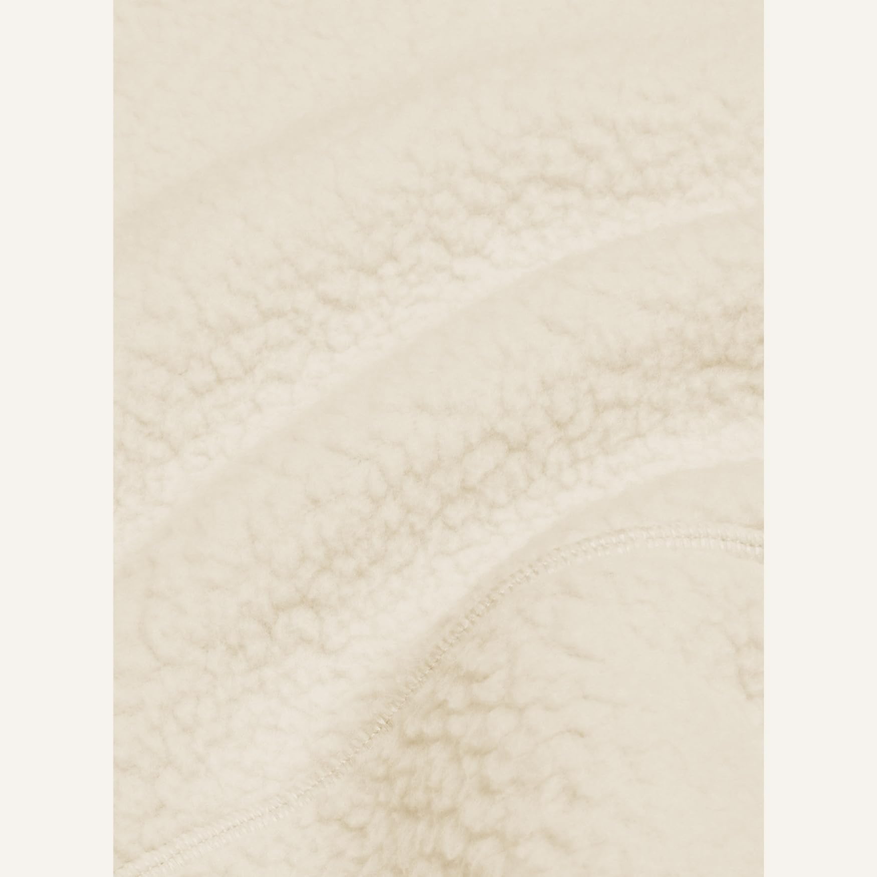 Felpa corta da donna con mezza zip, in pile Sherpa, con tasche