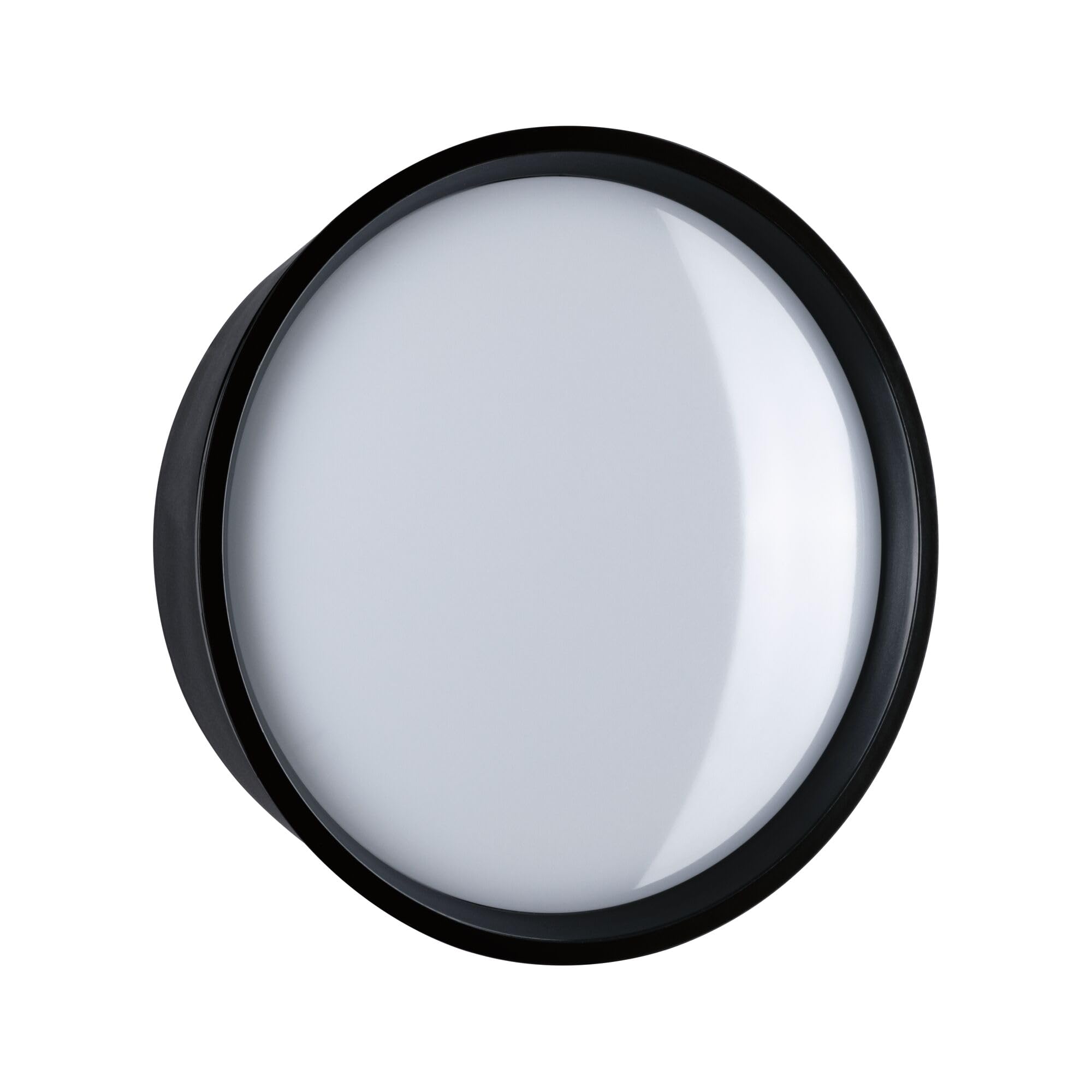 Paulmann 94696 luminaire d'extérieur LED Applique Platomo Résistant à l'eau de mer IP44 rond 180 mm 3000K 14,5W 1200lm 230V Noir plastique