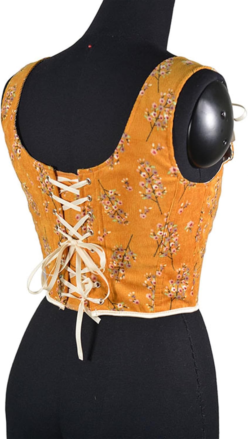 Elegant Corset Top Renaissances Bustier for Female Shape Girdle Back Tied Fishbones Top Role Play Costume Red