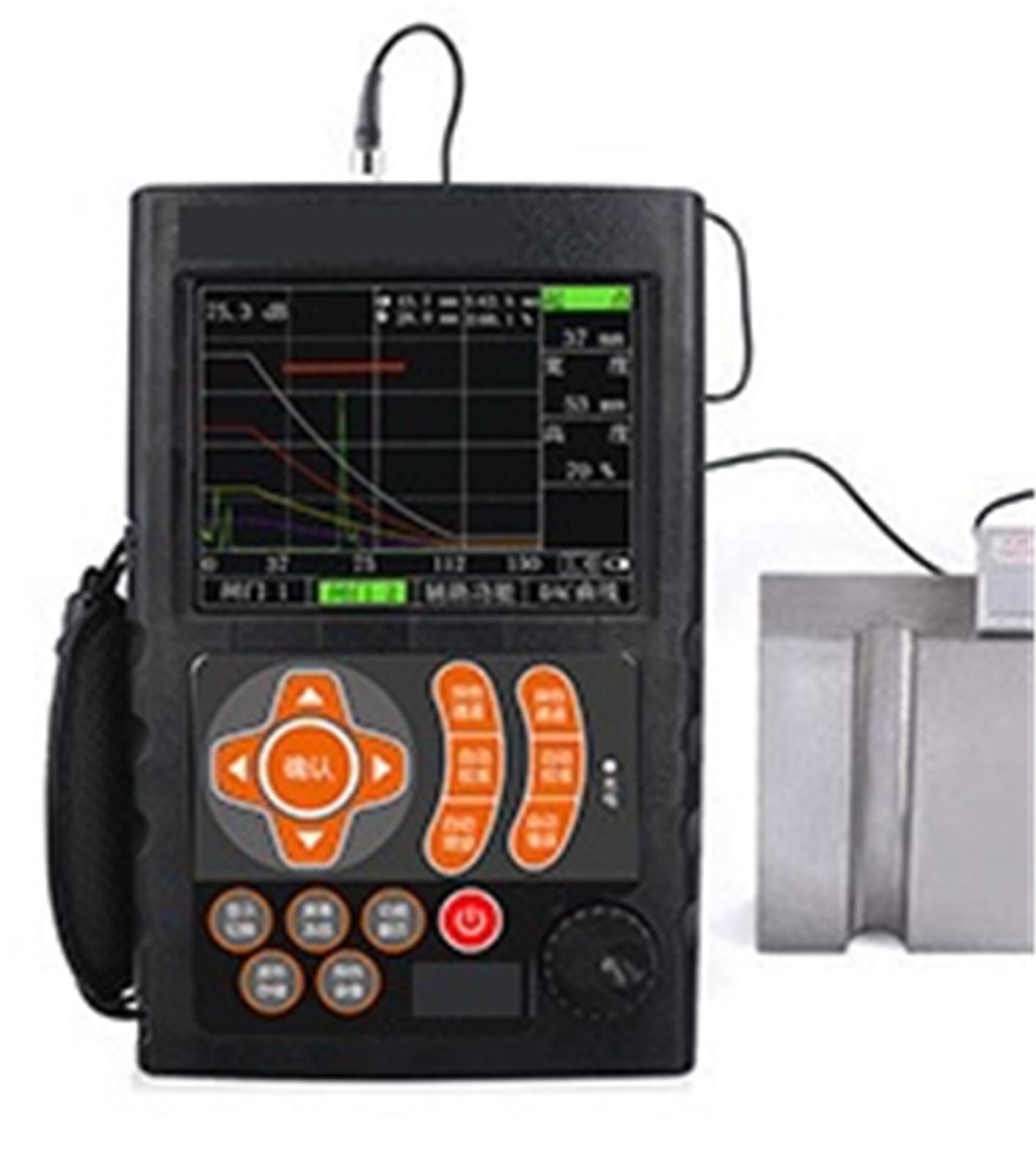 Détecteur de défauts numérique, Détecteur de défauts à ultrasons numérique avec sonde for l'inspection des soudures et des métaux pour l'inspection des soudures