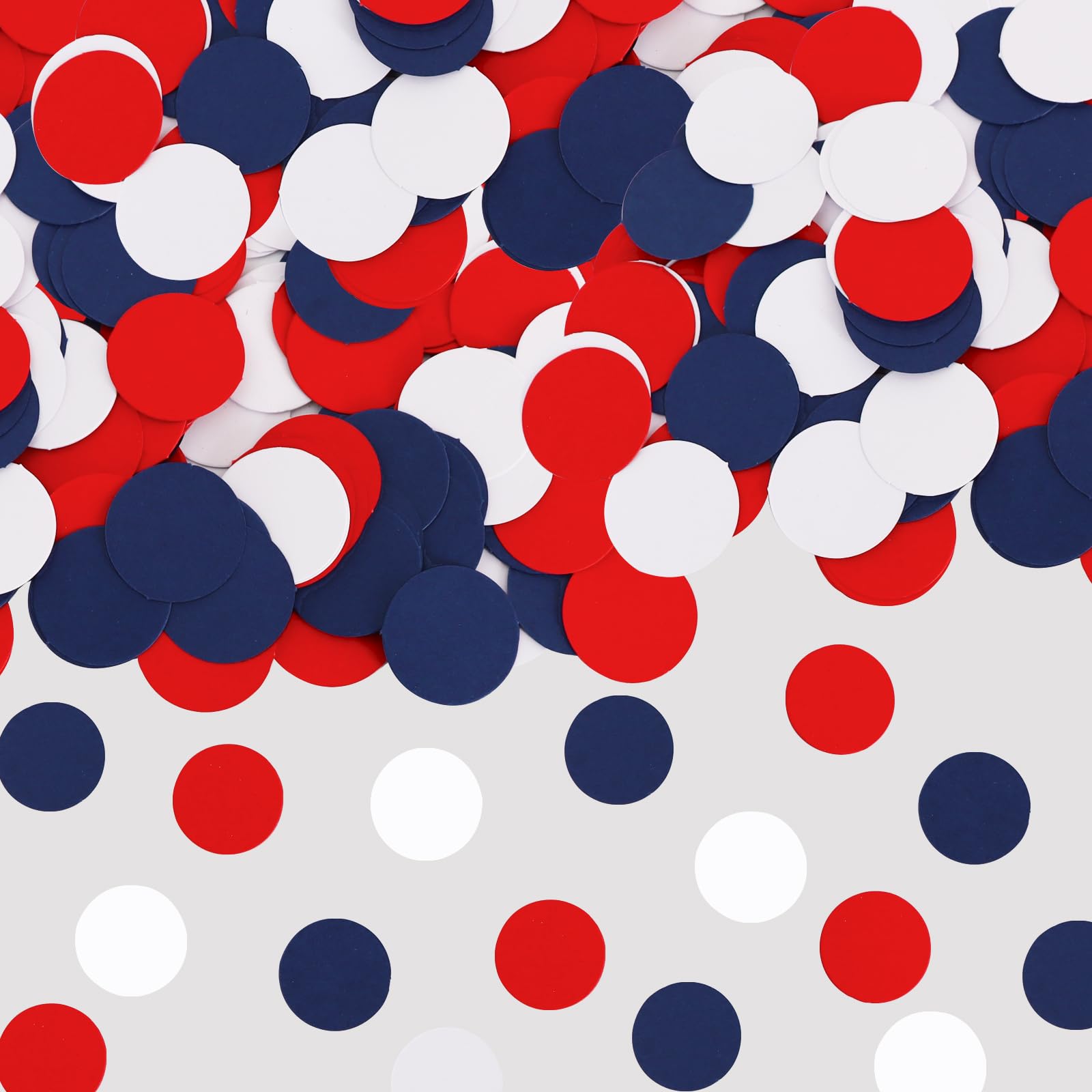 300Pcs Round Confetti Blue Red White Paper Table Confetti