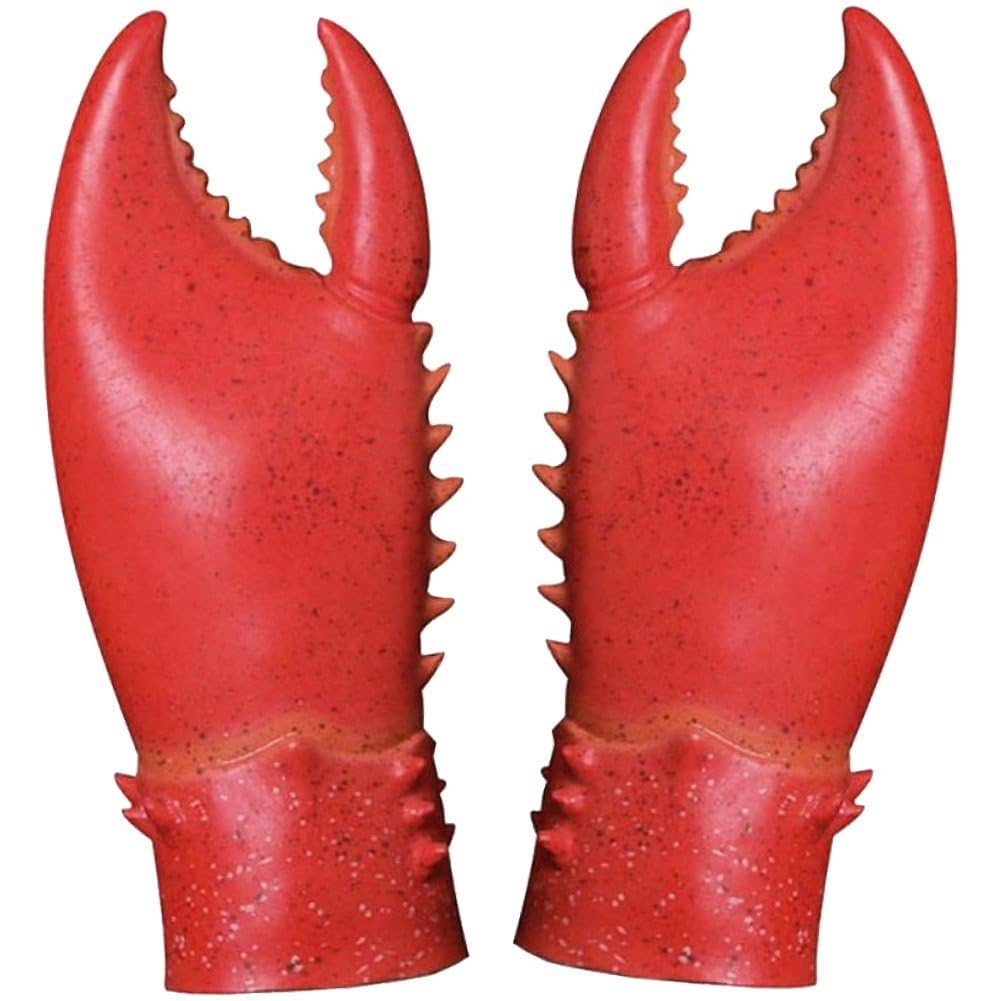 Guantes de látex con pinzas de langosta y cangrejo para disfraces