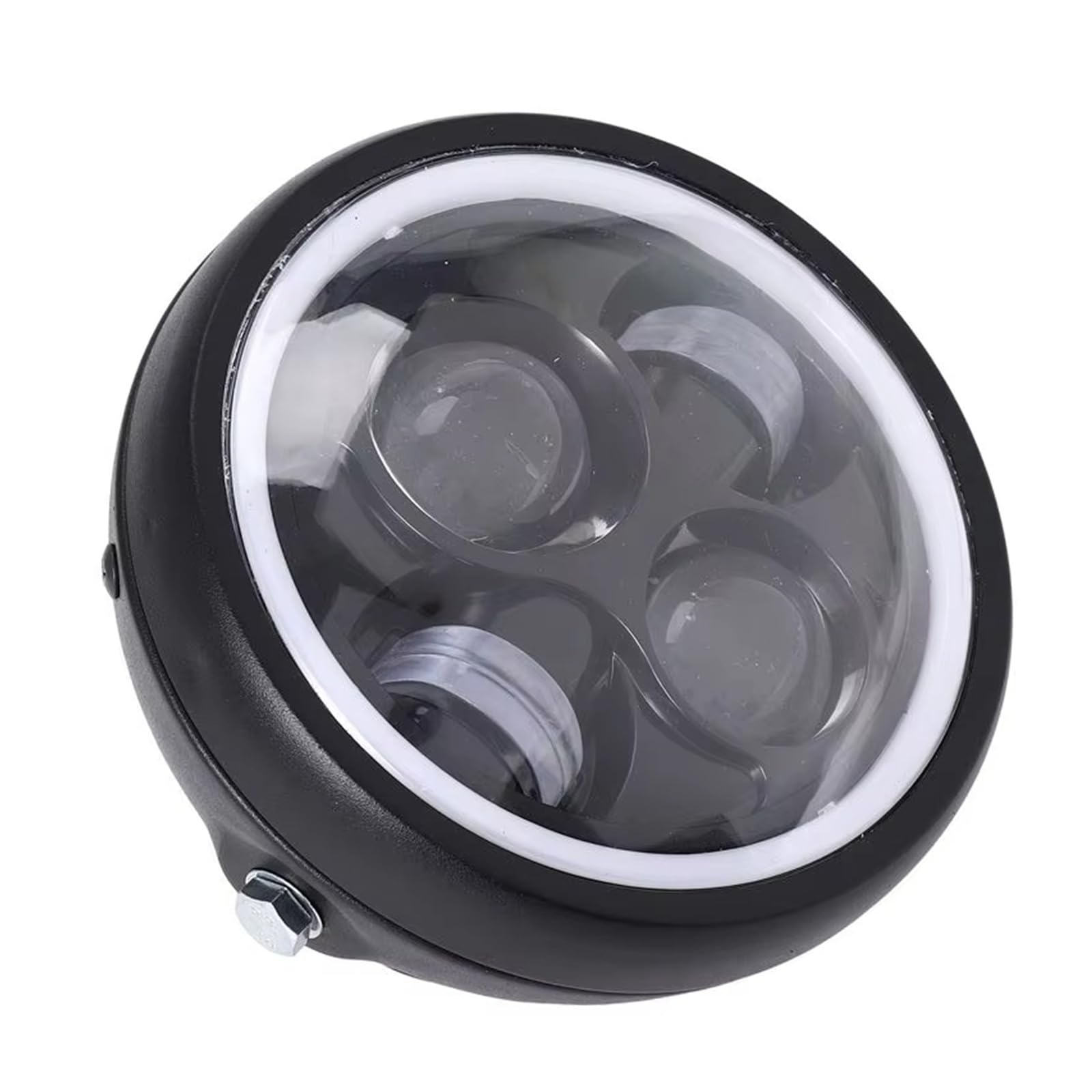 pour GN125 Phare 5.75 Pouces Rétro Phare Ouverture Phare Modifié Moto Phare LED Moto Optique Phare Avant