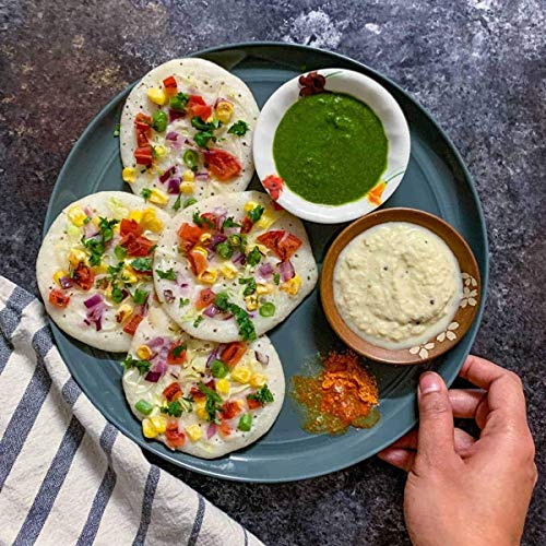 Image of Dynore Square Grill Non-Stick 4 Cavities Multi Snack Maker with Oil Brush, (Mini Uttapam /Pancake Maker)- Set of 2