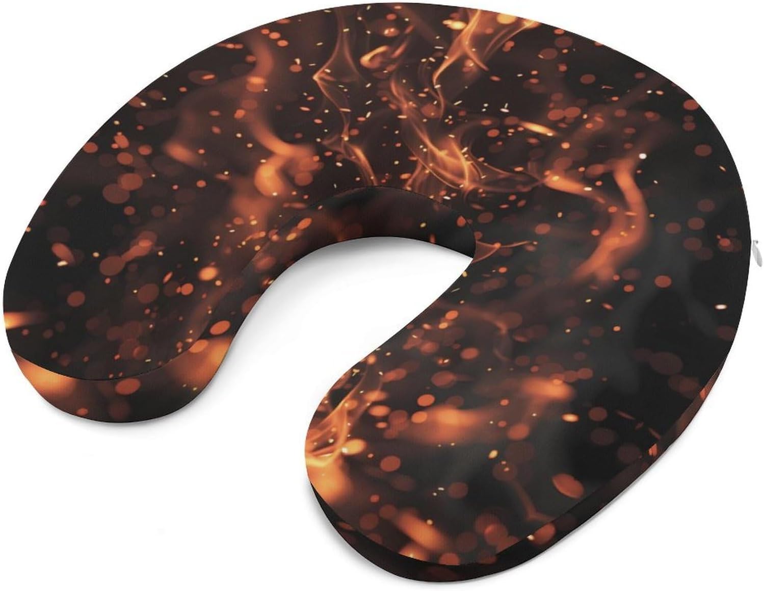Orange Fire Travel Pillow U Shape Neck Pillow Washable Pillowcase for Sleeping Chair