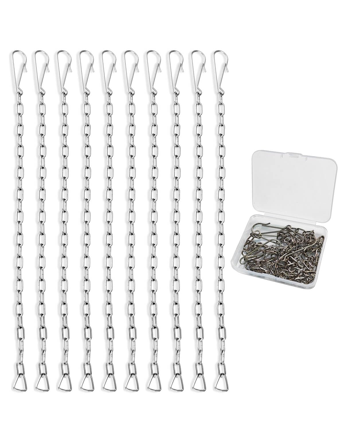 Stainless Steel Toilet Flapper Lift Chain Replacement | Adjustable Length, Corrosion-Resistant Bathroom Tank Hardware