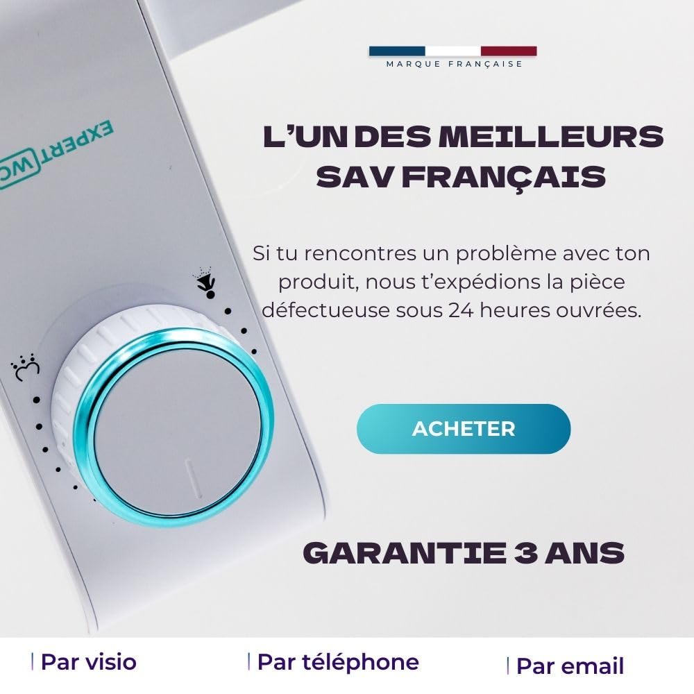 Kit completo de aseo japonés autolimpiante, marca francesa, bidé japonés con chorro ajustable de agua, para lavado y limpiador de glúteos, tapa extraíble para higiene moderna, ultra delgada