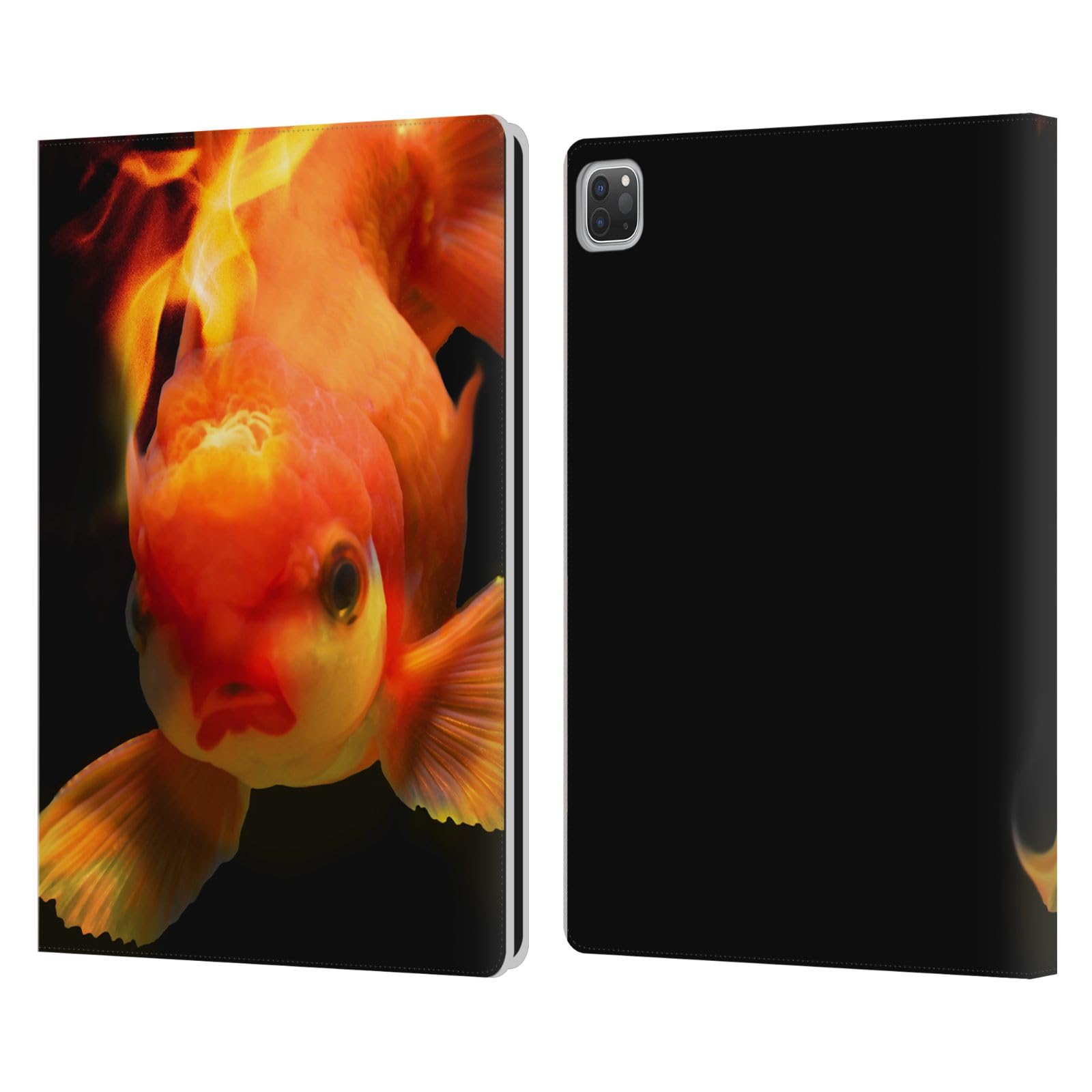 Head Case DesignsOfficially Licensed Dave Loblaw Firefish Underwater Leather Book Wallet Case Cover Compatible with Apple iPad Pro 13 M4 2024