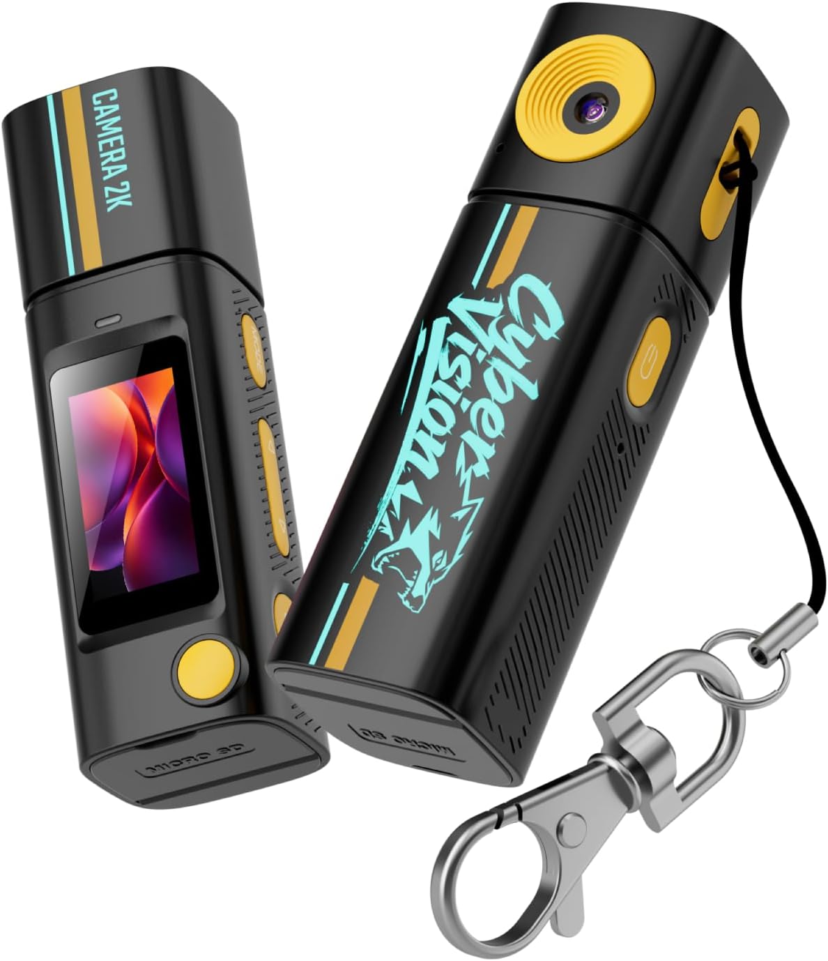 G10 New 2K Lipstick Camera for Campus Life, Student Digital Mini Camera with High Definition Filter for Taking Photos and Videos (银灰色)