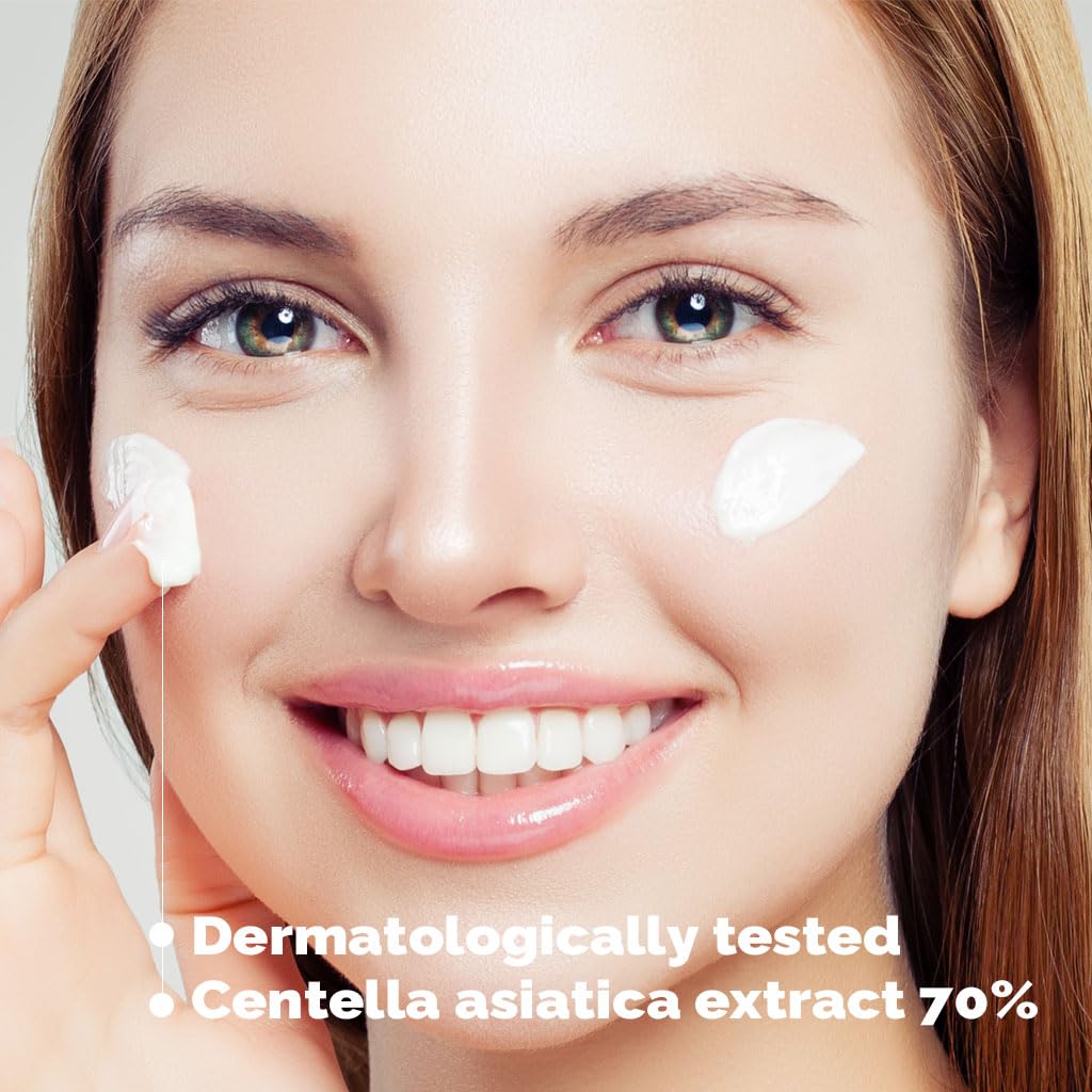 PRETTYSKIN Jeju Cica 70 Facial Cream – 70% Centella Asiatica | Lightweight & Non-Sticky Moisturizer | Ginseng + Propolis Support | Hypoallergenic for Sensitive Skin – 1.69 fl.oz. - Image 3